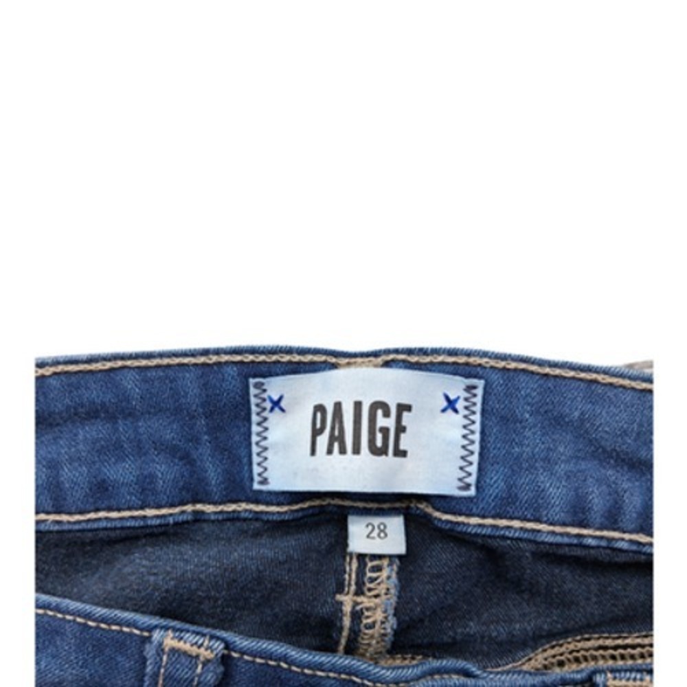 Paige Hoxton Ankle Jeans Womens 28 Blue Mid Rise Slim Stretch Denim Pants - Picture 5 of 10